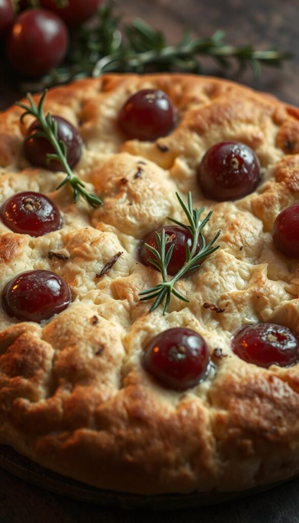 Sweet Grape and Rosemary Focaccia