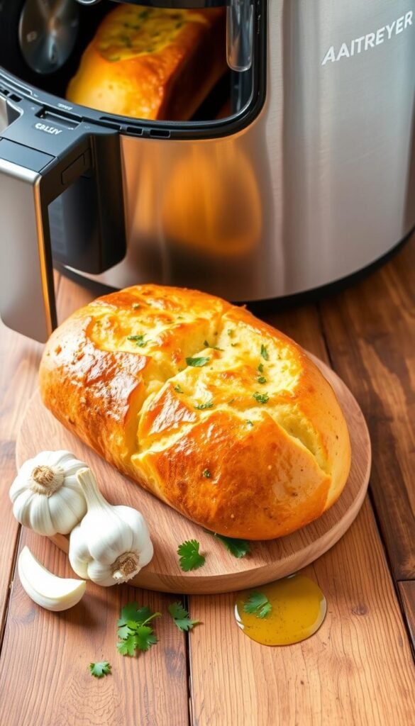 air fryer garlic bread