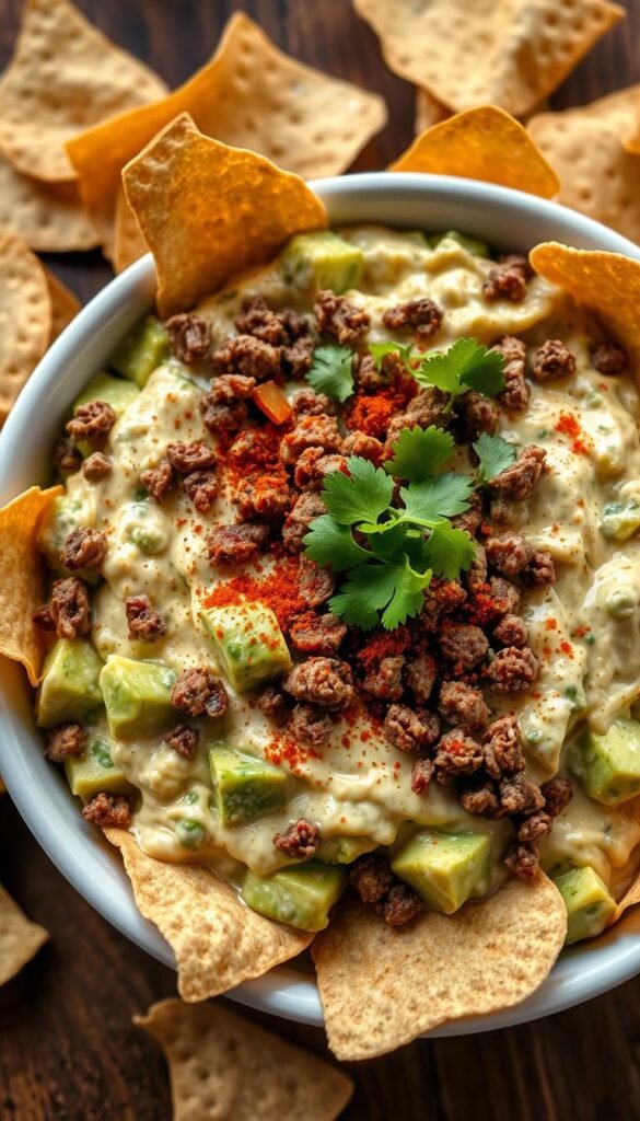 avocado taco dip