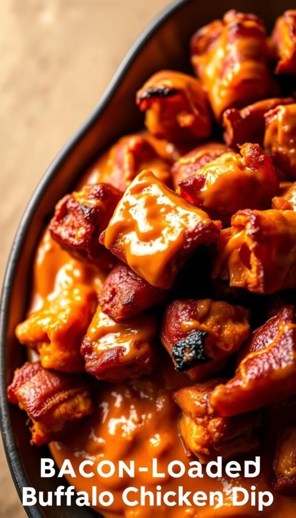 bacon buffalo chicken dip