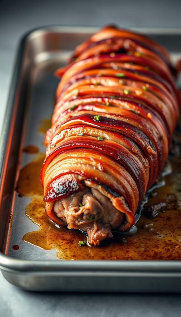 bacon-wrapped tenderloin