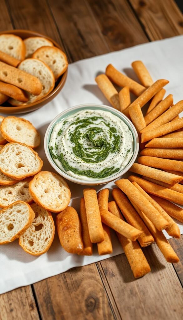 bread dippers for spinach dip