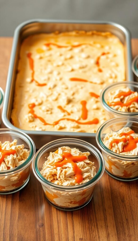 buffalo chicken dip meal prep
