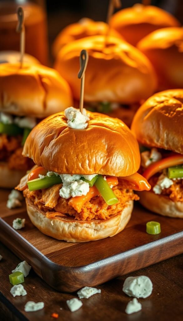 buffalo chicken sliders