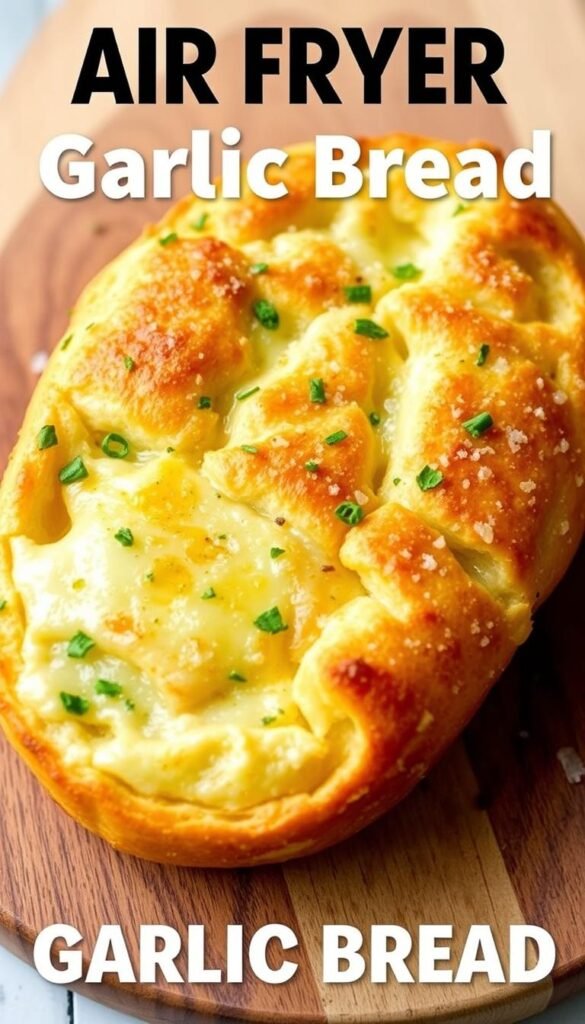 cheesy garlic bread in air fryer