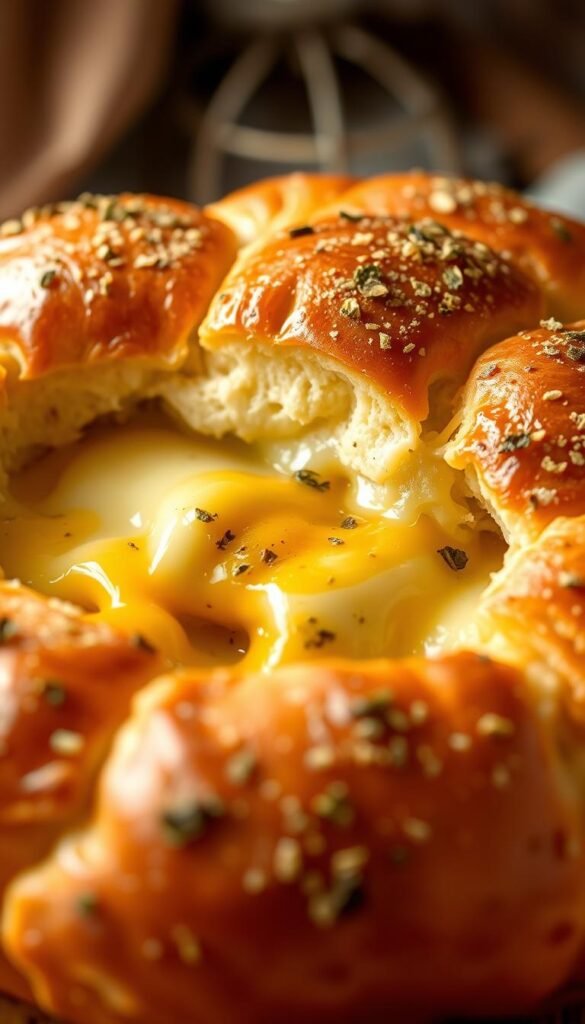 cheesy garlic pull-apart bread