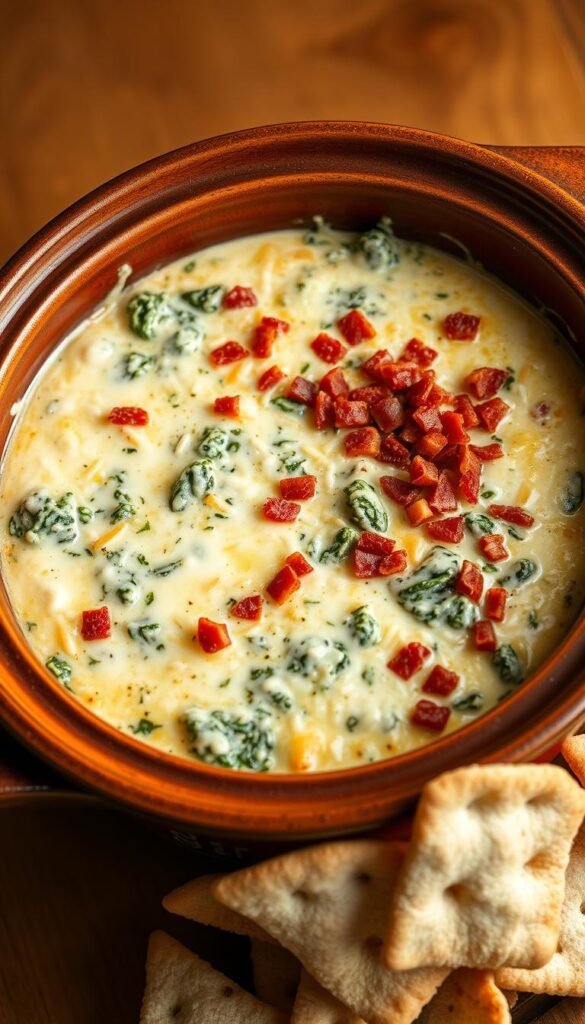 cheesy spinach dip