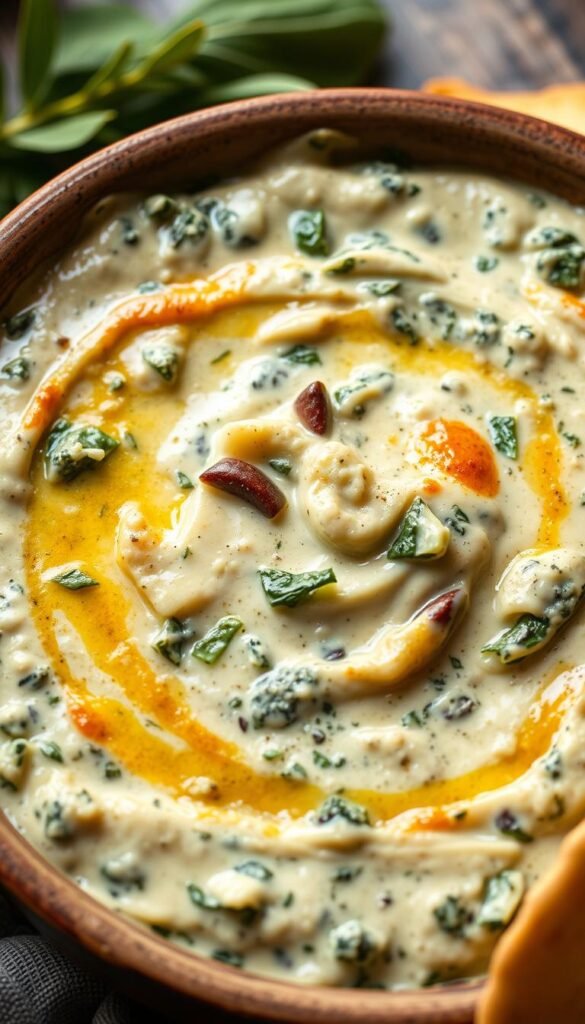 classic creamy spinach artichoke dip