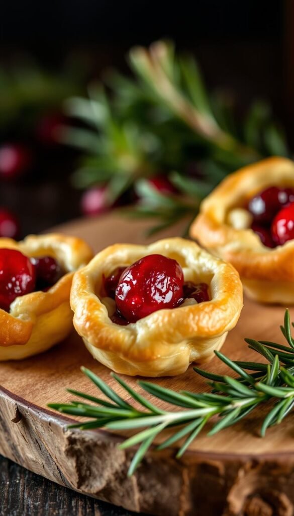 cranberry brie bites