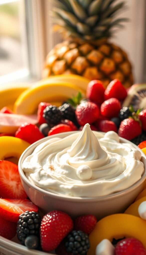 cream cheese marshmallow fluff fruit dip