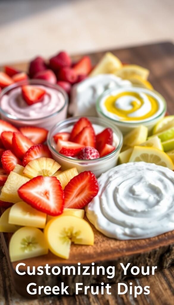 customized yogurt dips
