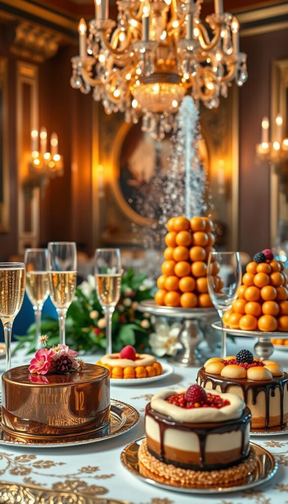elegant New Year's Eve desserts