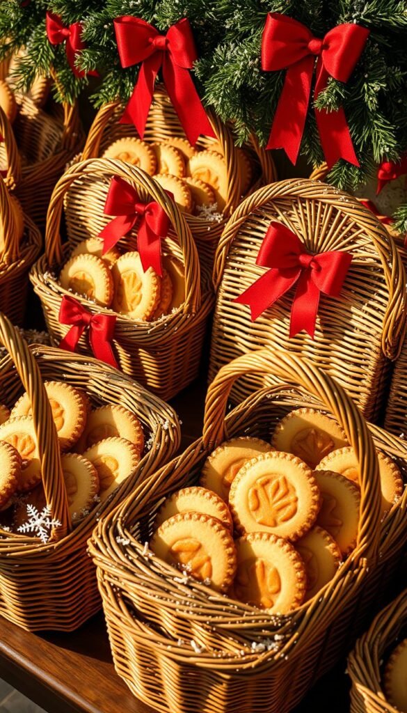festive cookie baskets