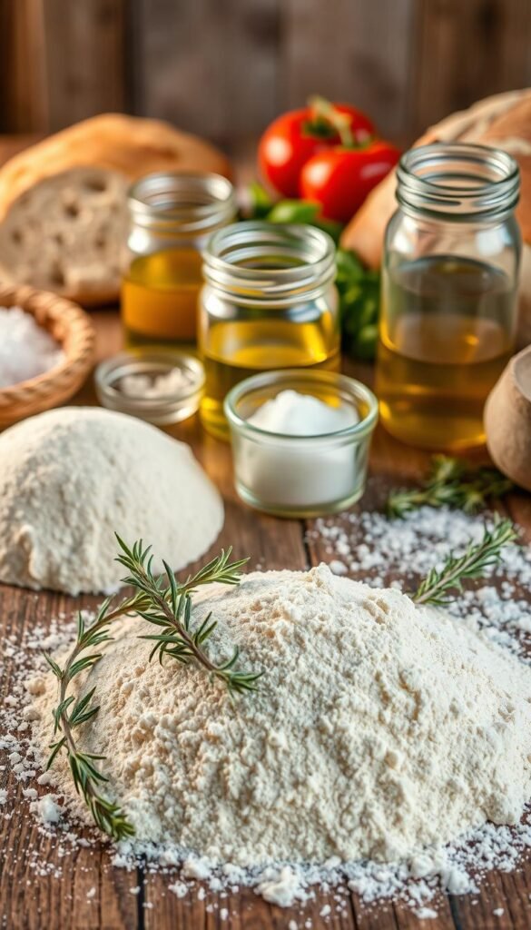 focaccia baking ingredients