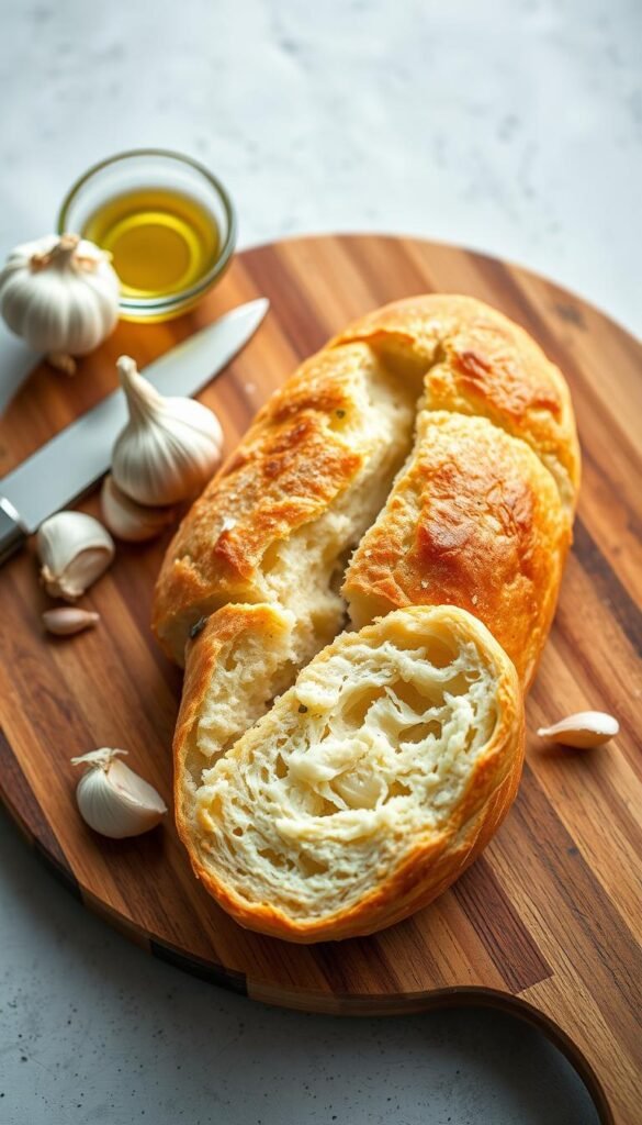 garlic bread preparation
