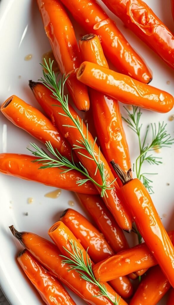 glazed baby carrots with dill