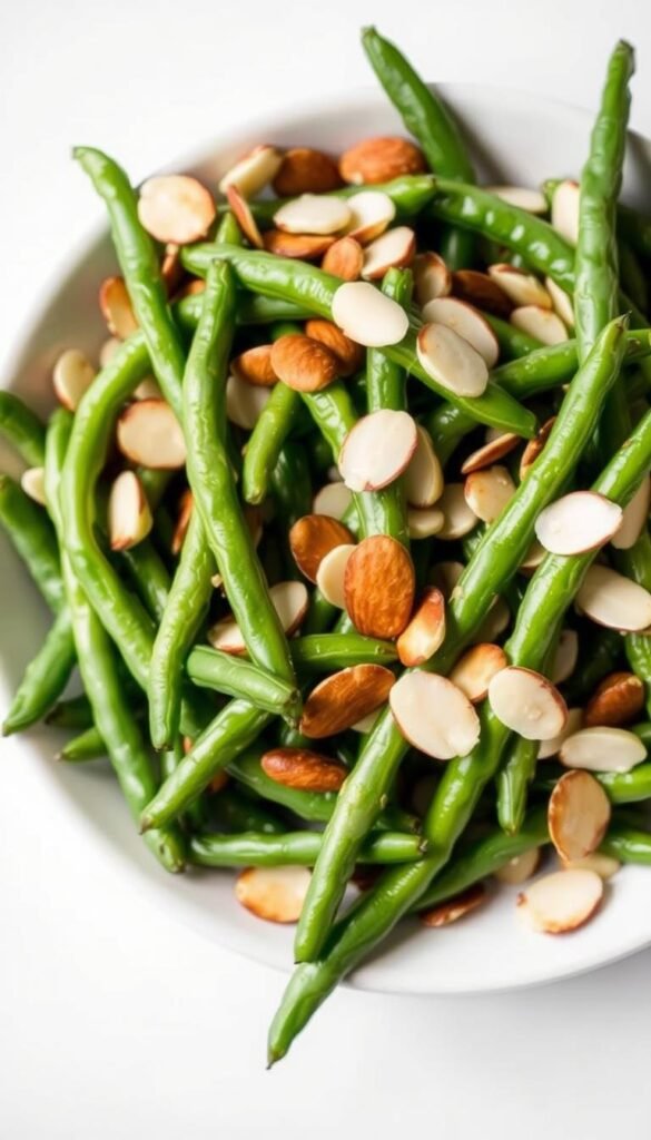 green bean almond salad green bean almond salad