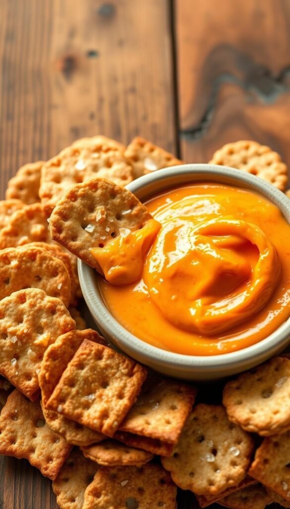 healthy crackers for buffalo chicken dip