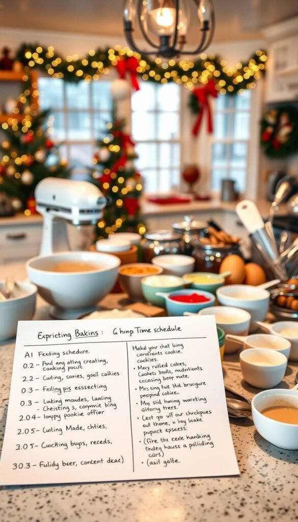 holiday baking schedule