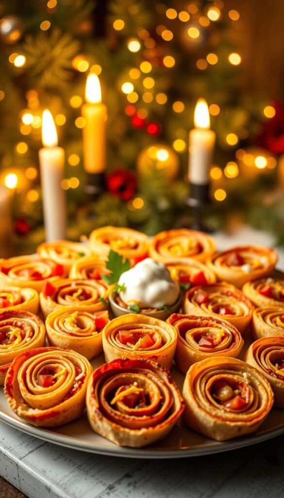 holiday taco pinwheels holiday taco pinwheels