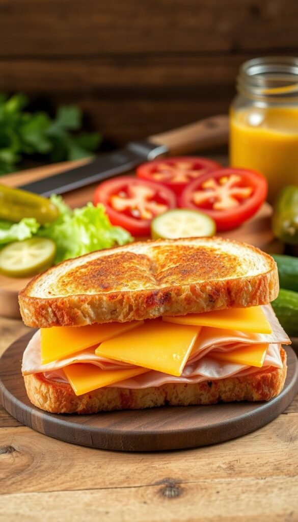 hot ham and cheese sandwich ingredients