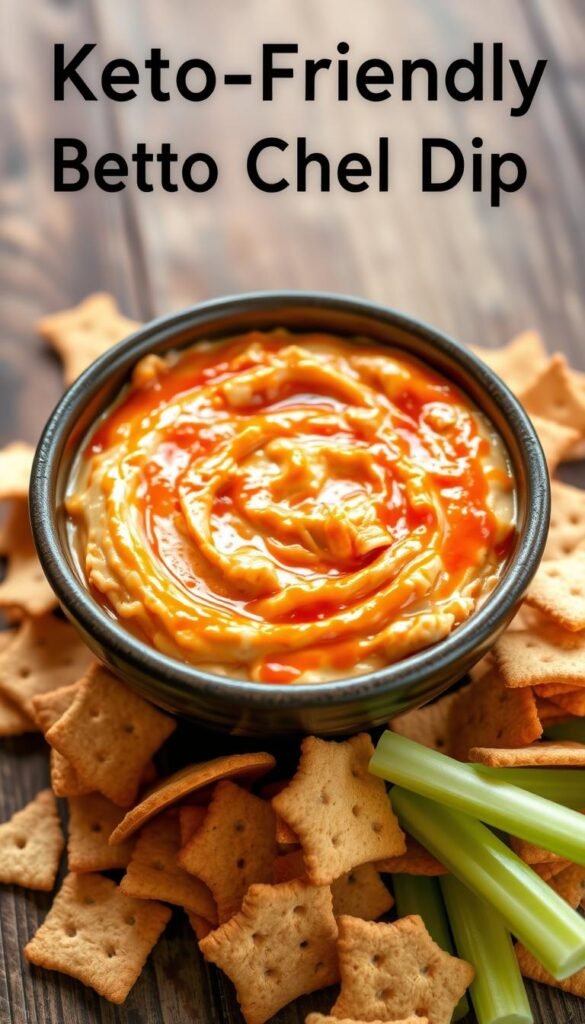 keto buffalo chicken dip