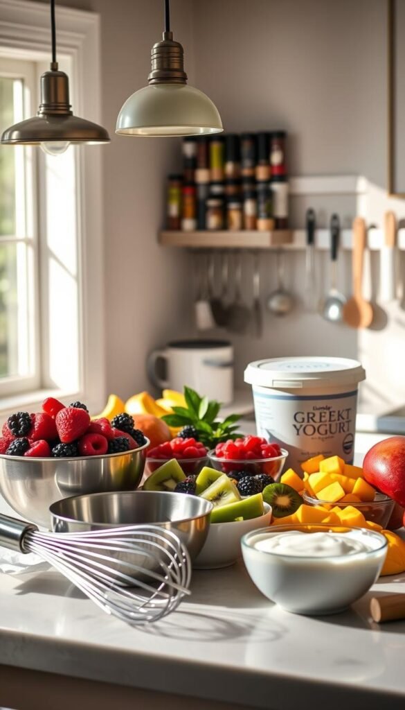 kitchen tools for Greek yogurt fruit dips