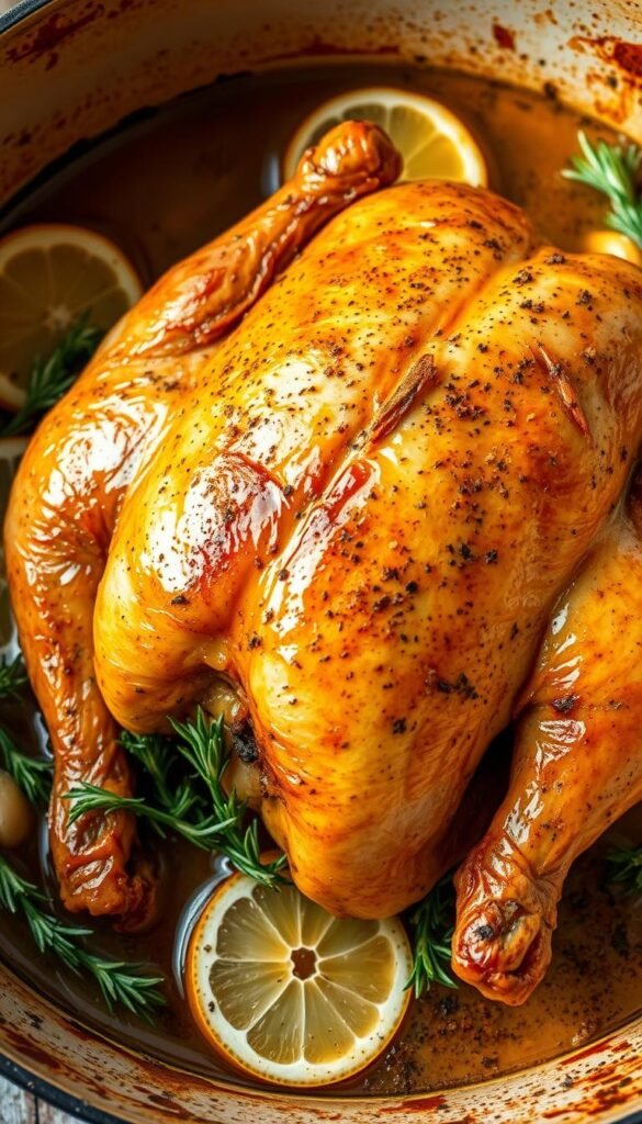 lemon herb whole roasted chicken