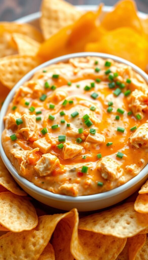 low-fat cream cheese buffalo chicken dip