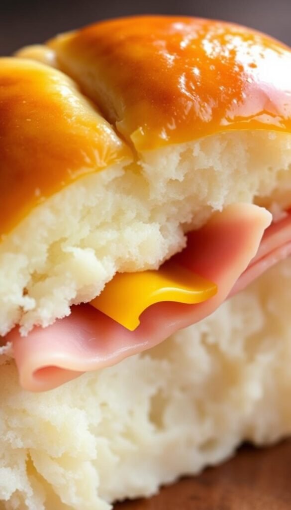 maple glazed ham and cheese Hawaiian rolls