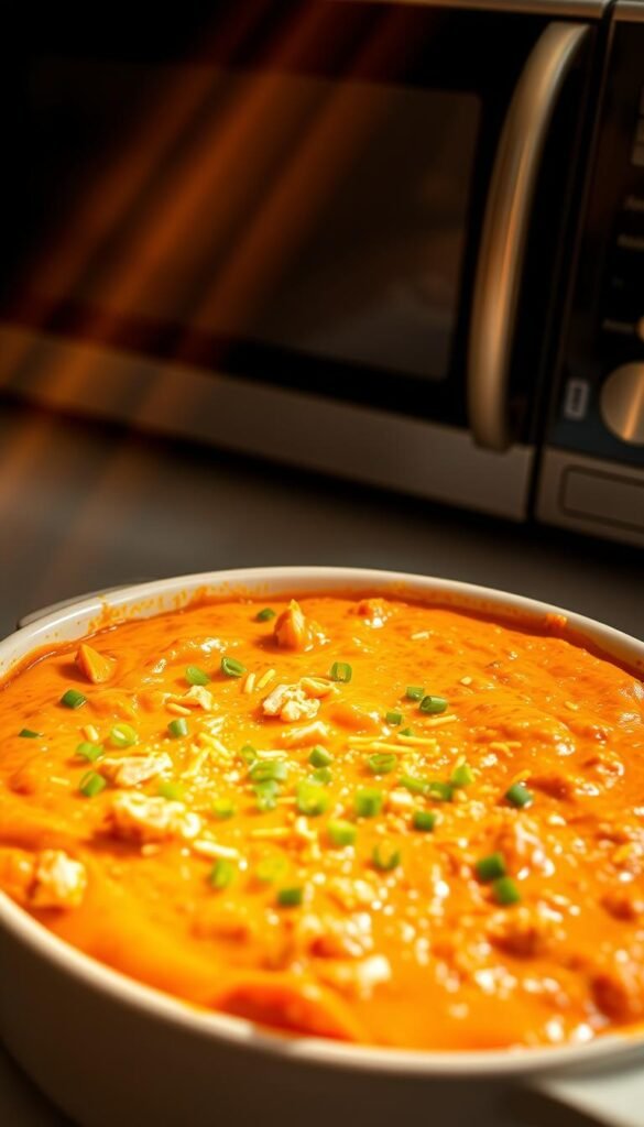 microwave buffalo chicken dip