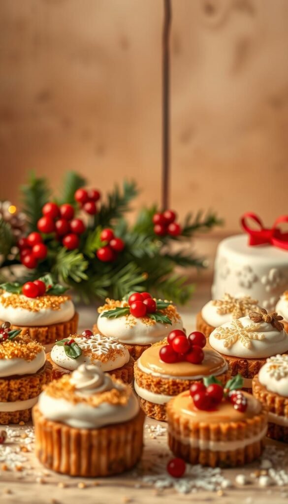 mini Christmas cakes mini Christmas cakes