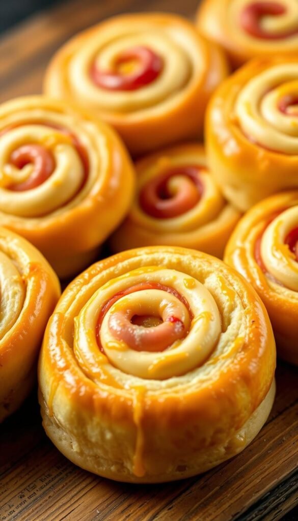 mustard and honey pinwheels