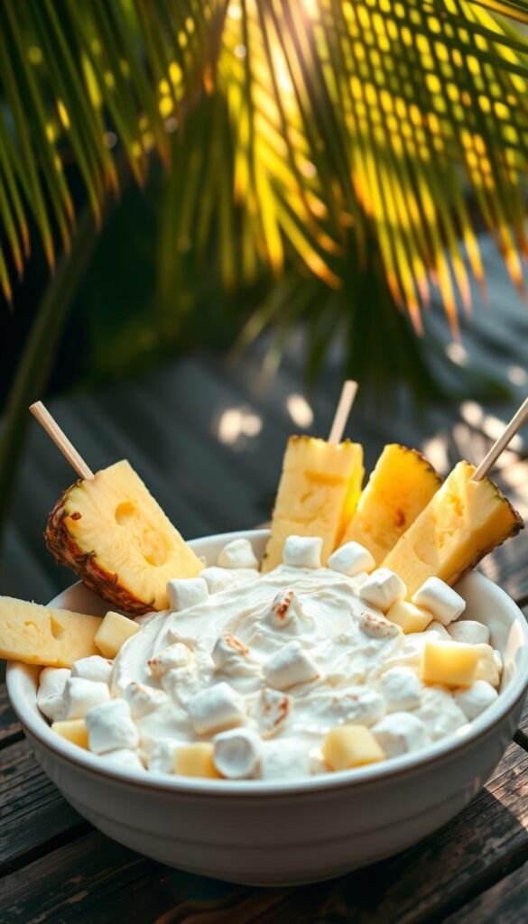 pineapple marshmallow dip
