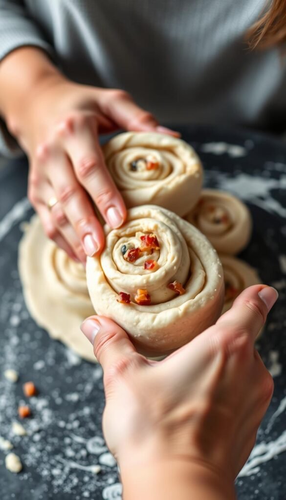 pinwheel rolling technique