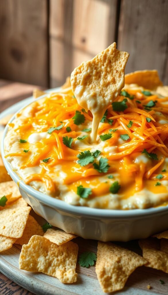 quick cheese taco dip