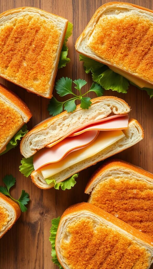 quick lunch ham and cheese creations