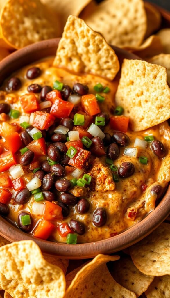 refried beans taco dip