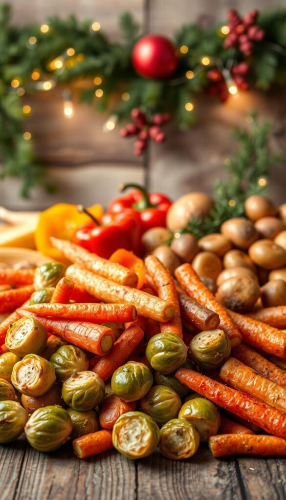 roasted Christmas vegetables
