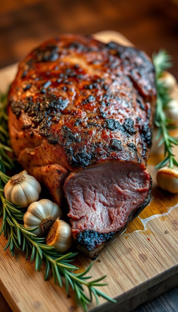 roasted beef tenderloin with garlic and rosemary