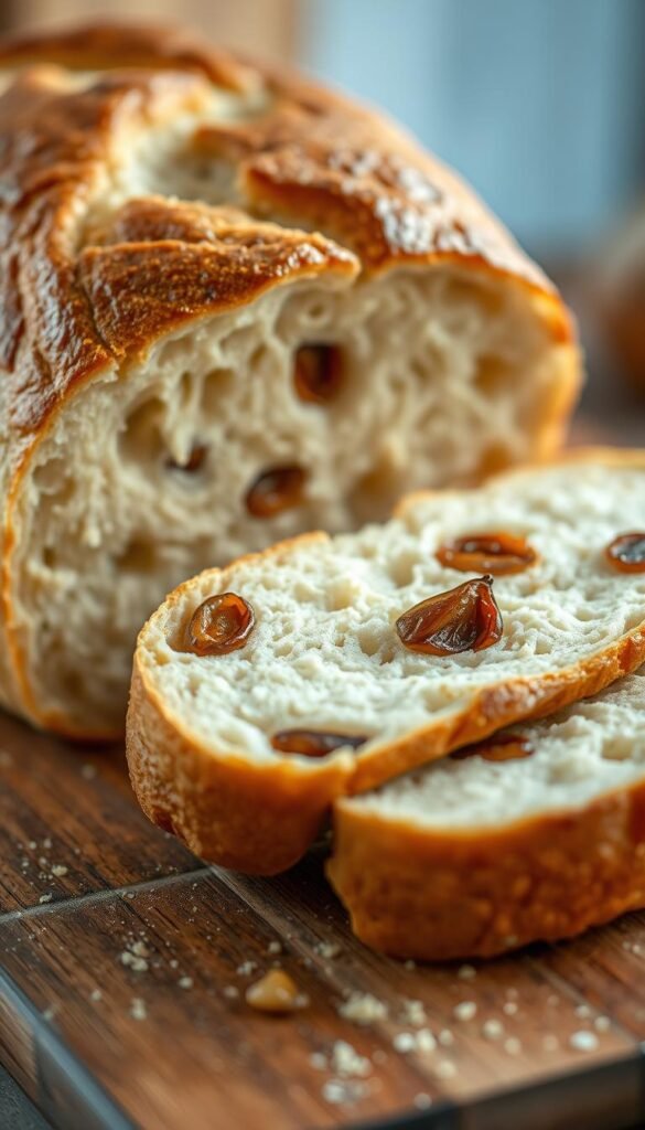 roasted garlic sourdough bread
