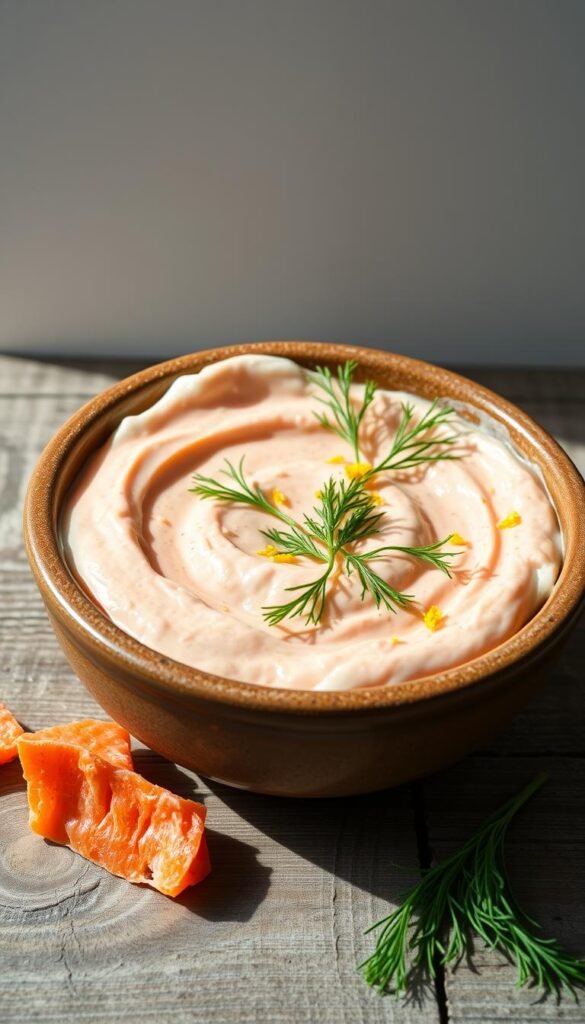 salmon dip with cream cheese base