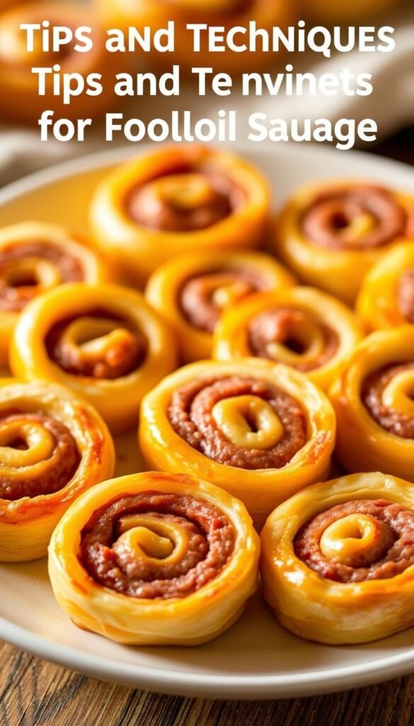 sausage pinwheels spiral technique