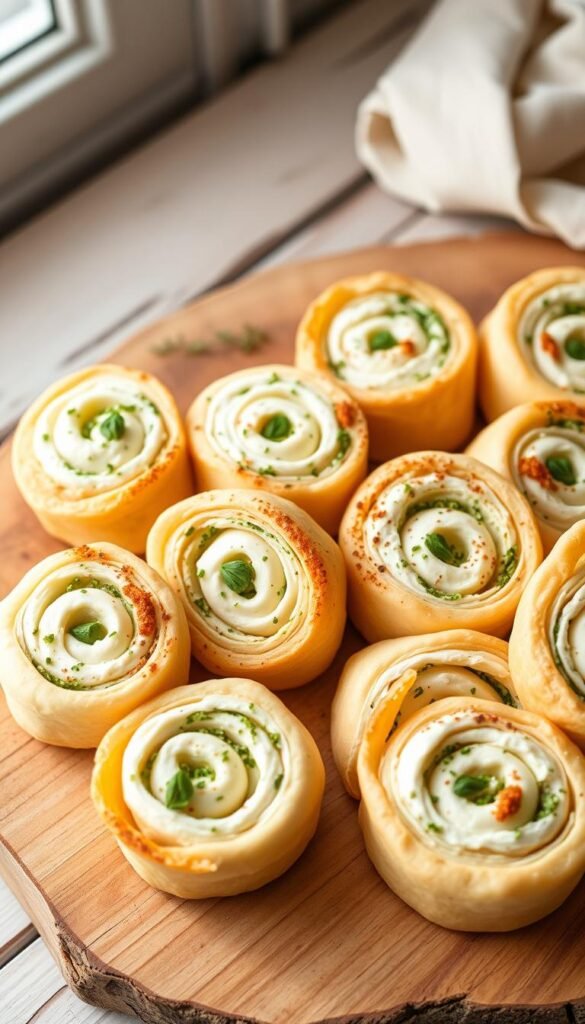 savory cream cheese pinwheels