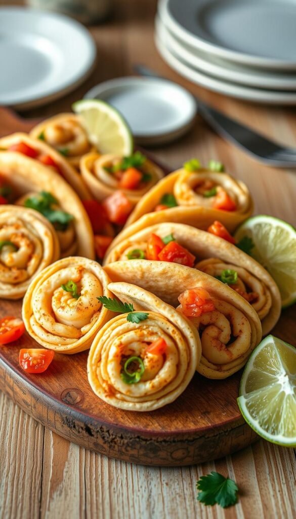 seafood taco pinwheels seafood taco pinwheels