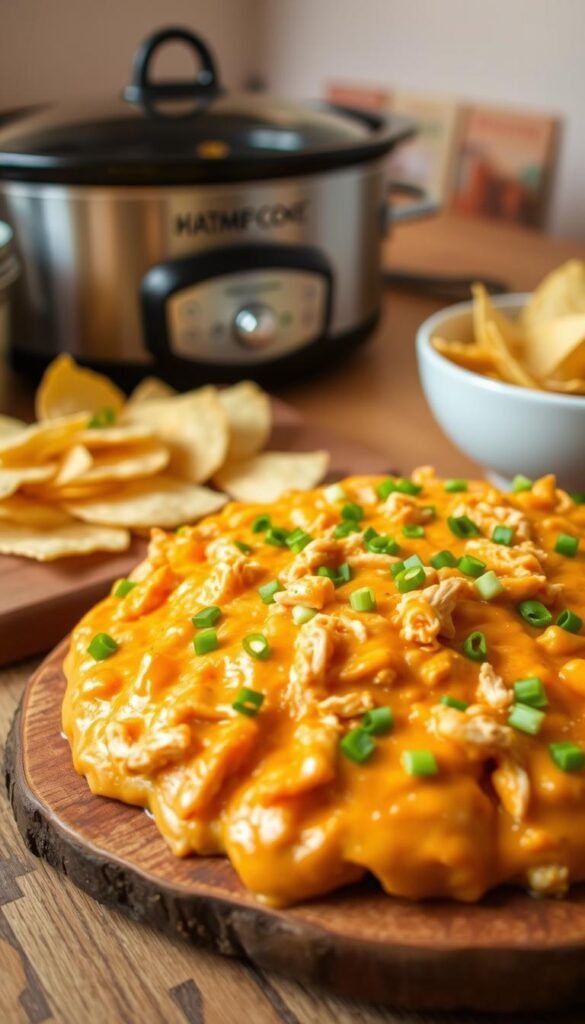 slow cooker buffalo chicken dip