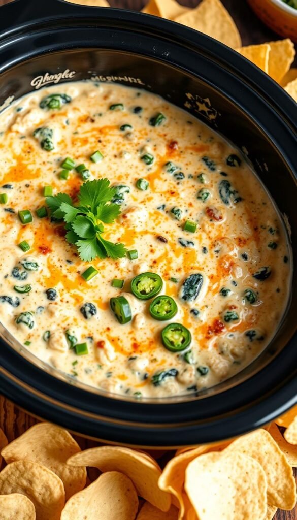 spicy crock pot dip