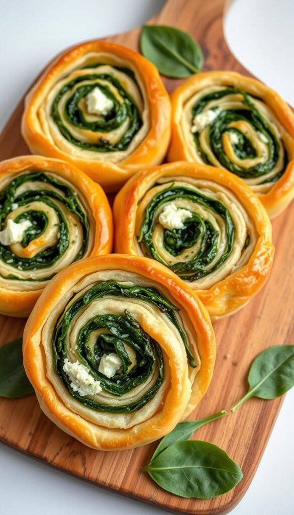 spinach and feta pinwheels spinach and feta pinwheels