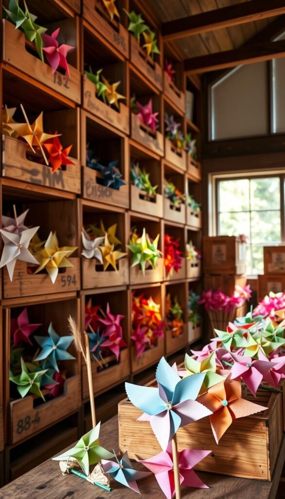 storing pinwheels