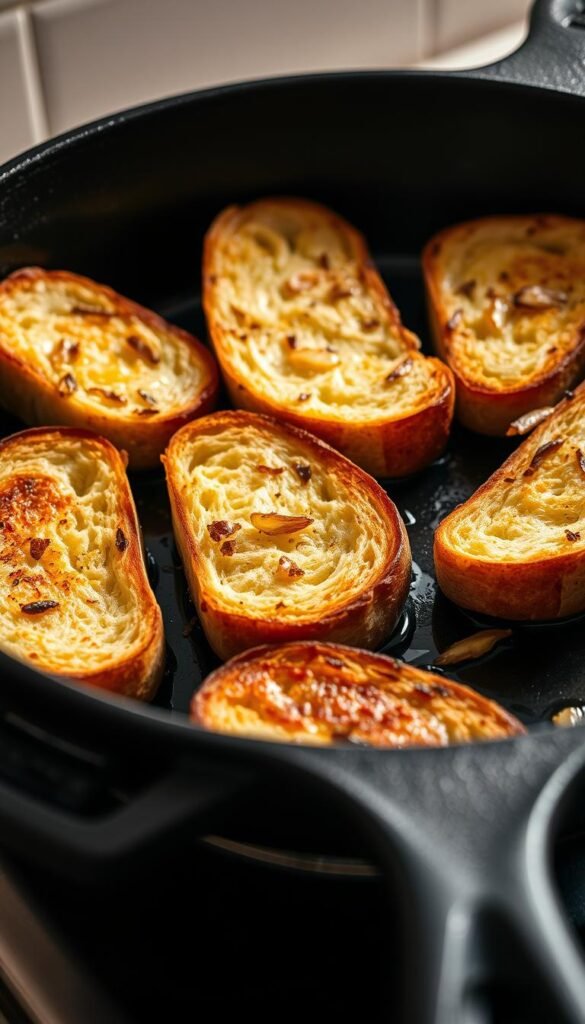 stovetop garlic bread